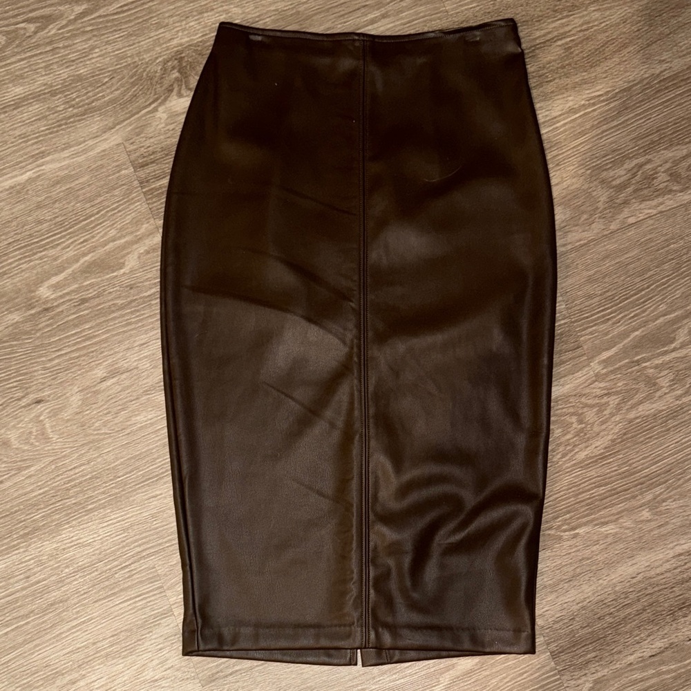 Abercrombie & Fitch Dark Brown Pencil Skirt
